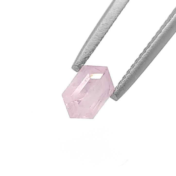 Soft Pink Sapphire Hexagonal Mixed cut 1.08 carats