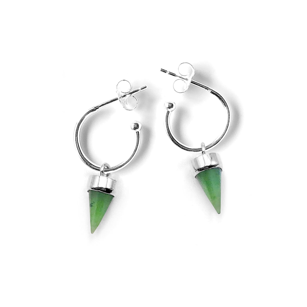 Pounamu Tiny Point Earrings