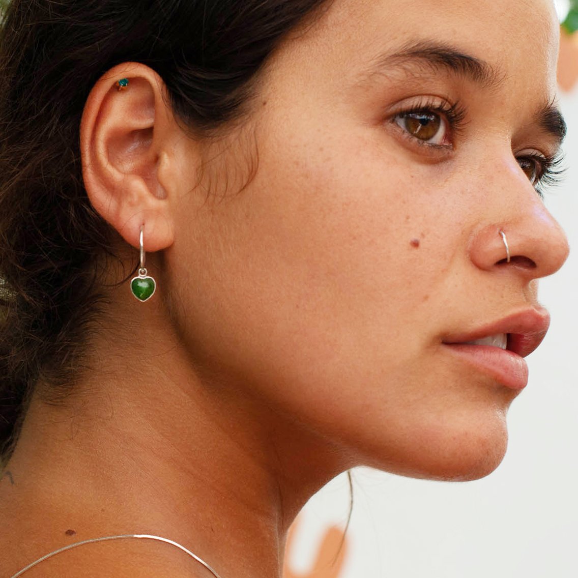 Pounamu Heart Earrings