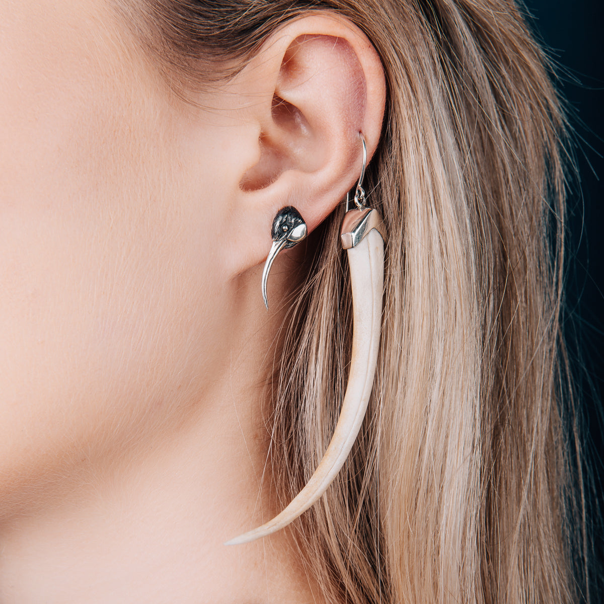 Epic Huia Beak Earrings