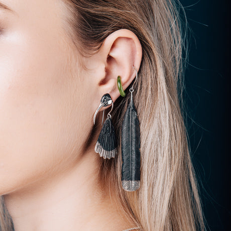 Huia Feather Earrings