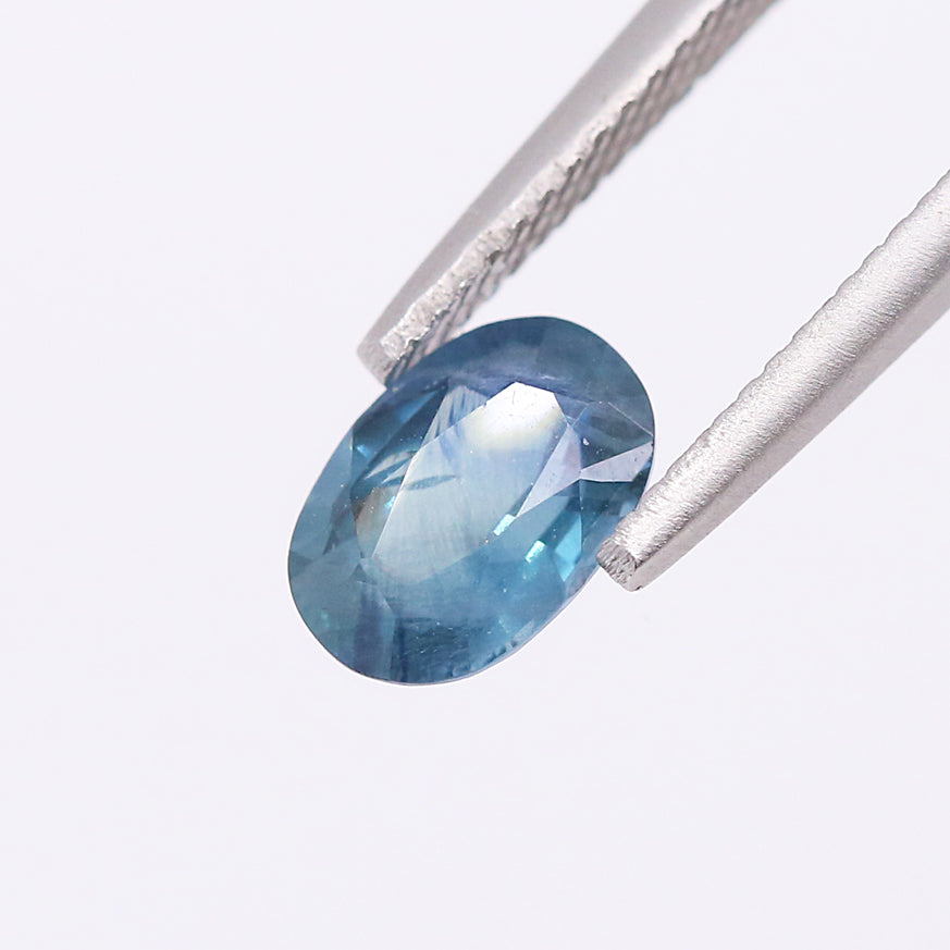 Deep Icey Blue Sapphire Oval faceted 1.94 carat