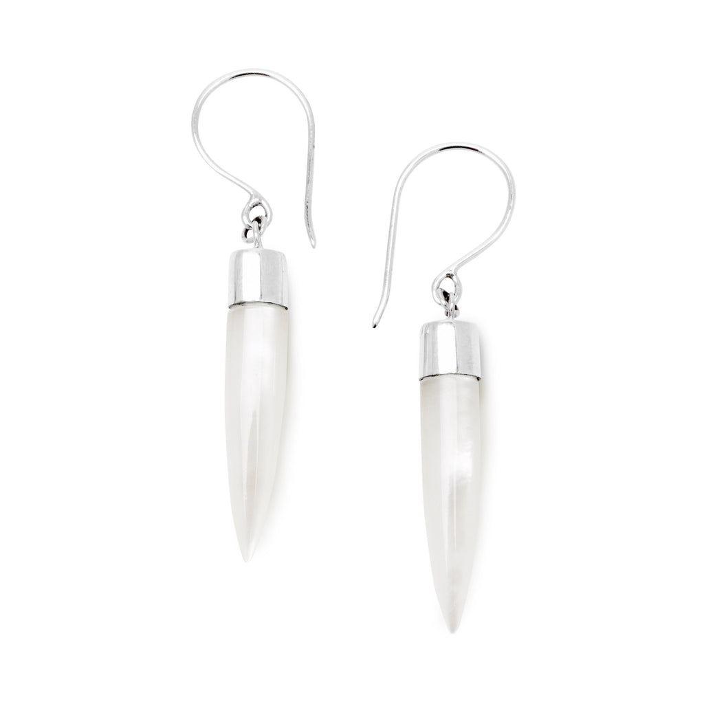 Mother of Pearl Point Earrings