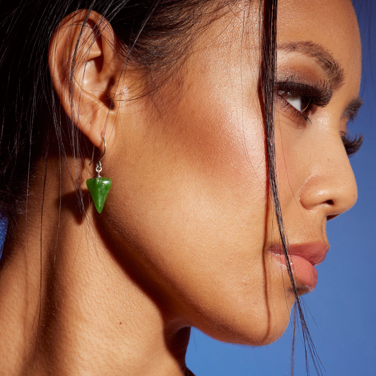 Pounamu Jet Plane Earrings