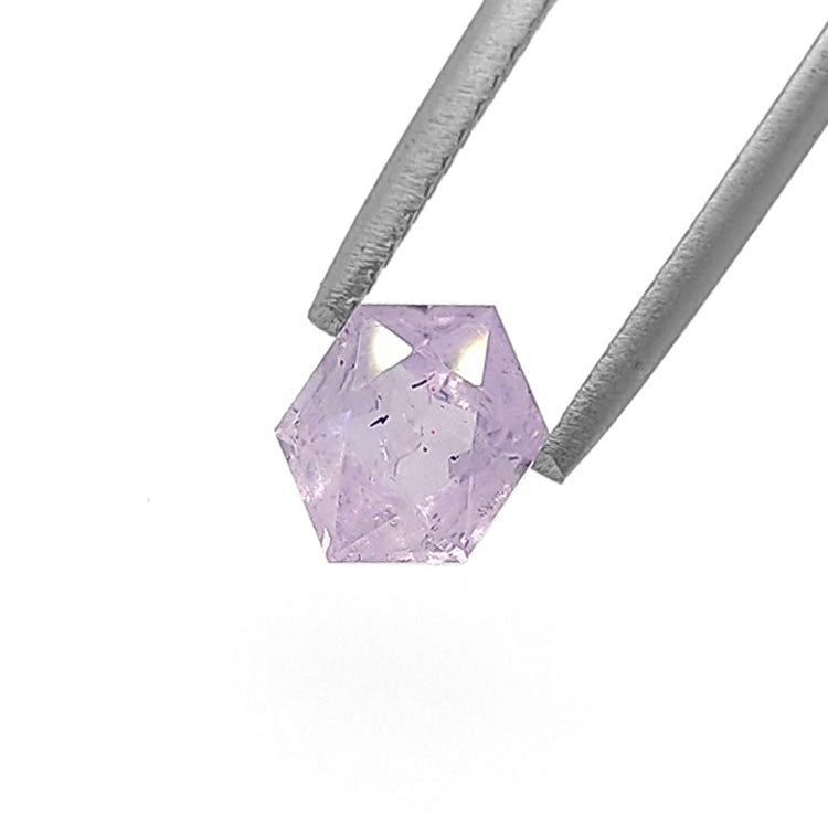 Pale Lavender Sapphire Hexagonal cut 1.5 carats