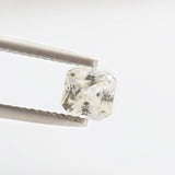 Pale Peach Sapphire Asscher cut 1.33 carat