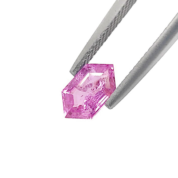 Pink Sapphire Hexagonal Mixed cut 1.56 carat