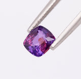 Unique Purple / Pink Bi-Colour Sapphire Cushion cut 1.57 carat