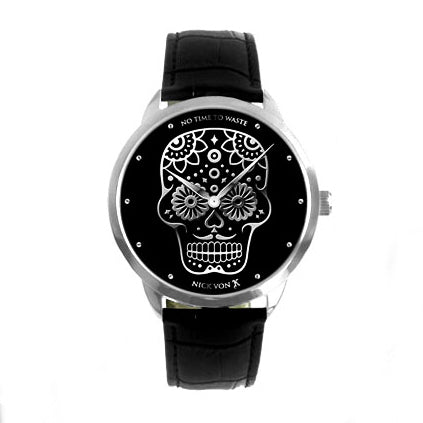 No Time To Waste Polished Steel Watch