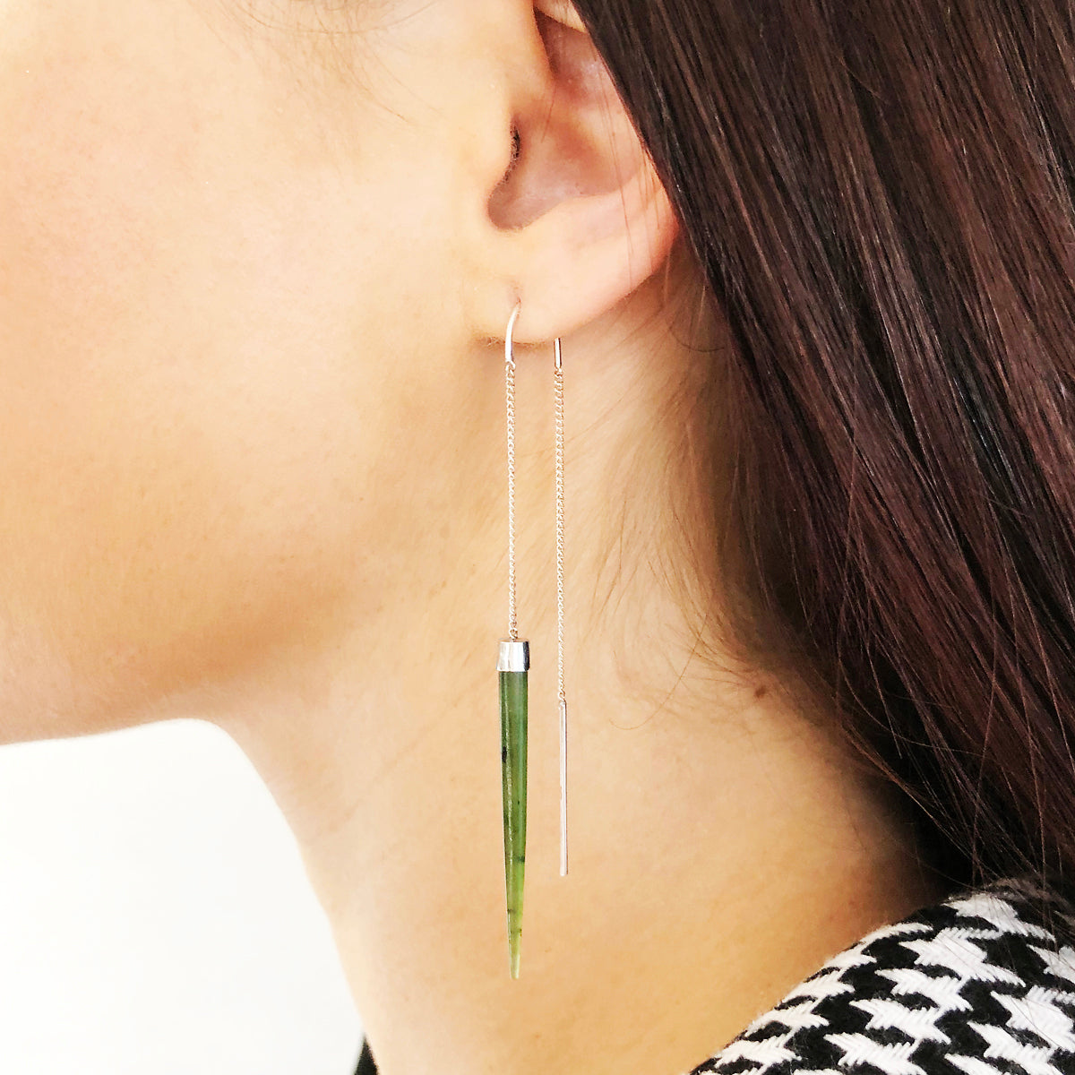 Pounamu Slipstream earrings