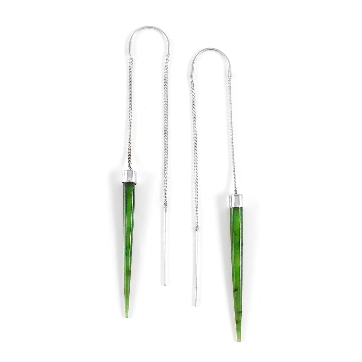 Pounamu Slipstream earrings