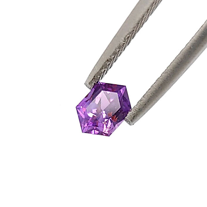 Purple Pink Sapphire Hexagonal Mixed cut 0.80 carat