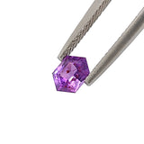 Purple Pink Sapphire Hexagonal Mixed cut 0.80 carat