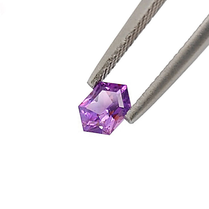 Purple Pink Sapphire Hexagonal Mixed cut 0.80 carat