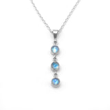 Rainbow Moonstone 3 Muses Pendant