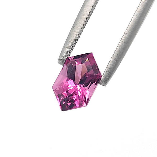 Pink Rhodolite Garnet Hexagonal cut 1.75 carat