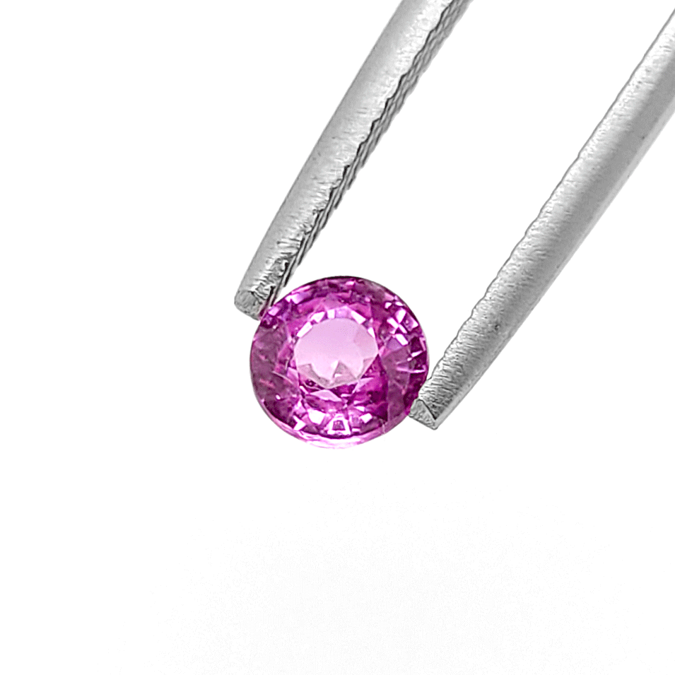 Intense Pink Sapphire round cut 1.17 carats