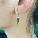 Pounamu Skinny Point Earrings