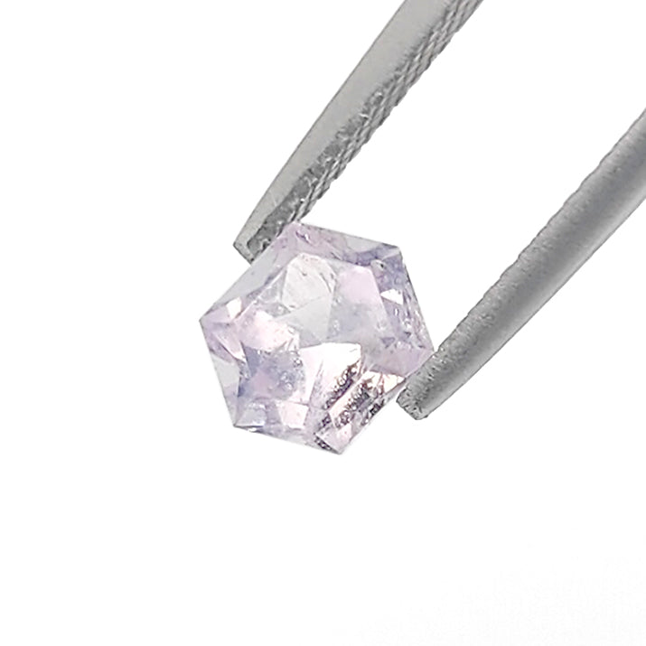 Soft Pink Lavender Sapphire Hexagonal Mixed cut 1.55 carat