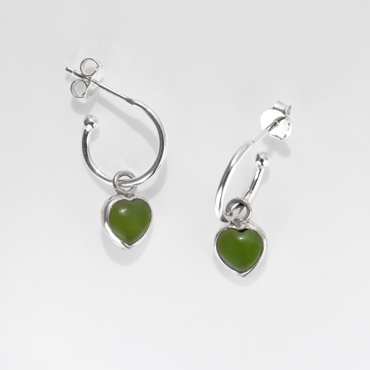 Pounamu Heart Earrings