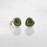 Pounamu Heart Studs