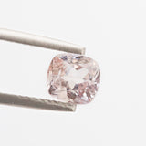 Pinky Peach Sapphire Cushion cut 1.58 carat