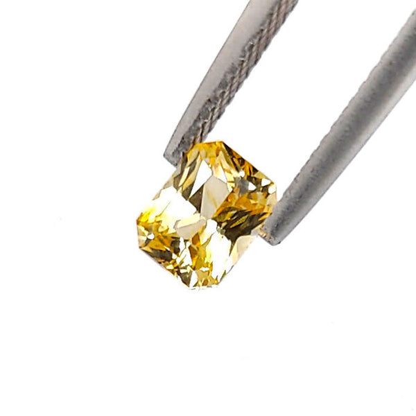Light Yellow 'Bumble Bee' Sapphire Rectangular Mixed cut 1.08 carat