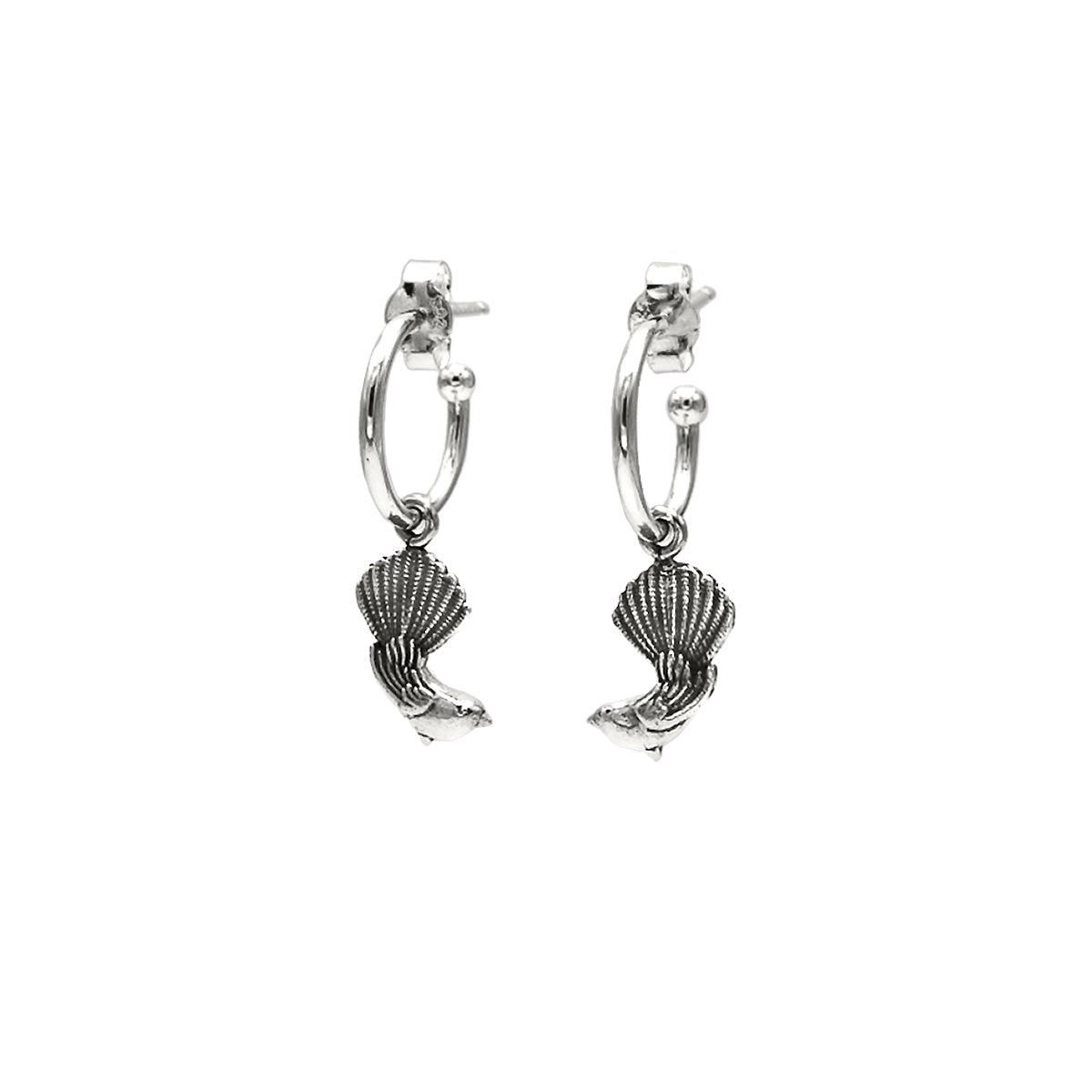 Fantails on Sleeper earrings